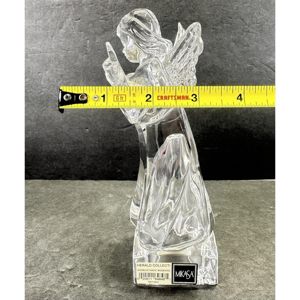 Mikasa Herald Collection Angelic Mandolin Angel Lead Crystal Germany 8.25" - Picture 11 of 11